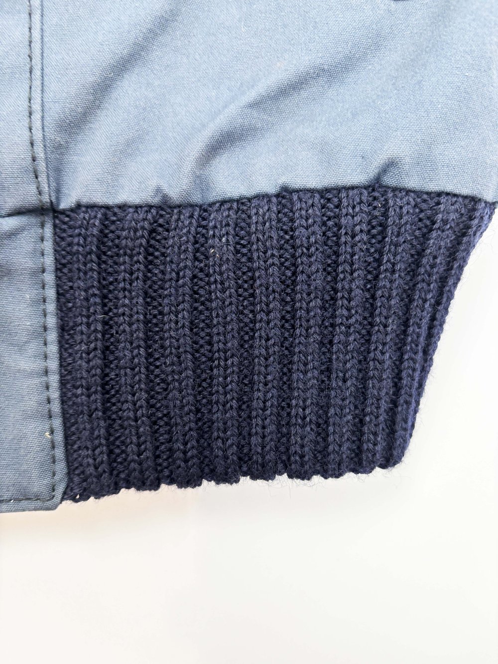 Balenciaga F/W 2003 navy ribbed collar jacket — JAMES VELORIA